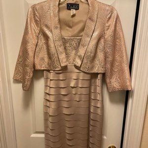 Alex Evenings 2pc Dress with Bolero, size 12